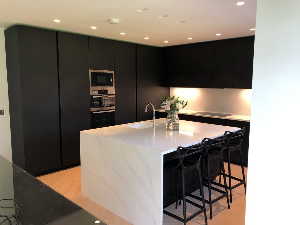 Dark Kitchen, Black Kitchen, Matt Black Kitchen, Kitchen, Black